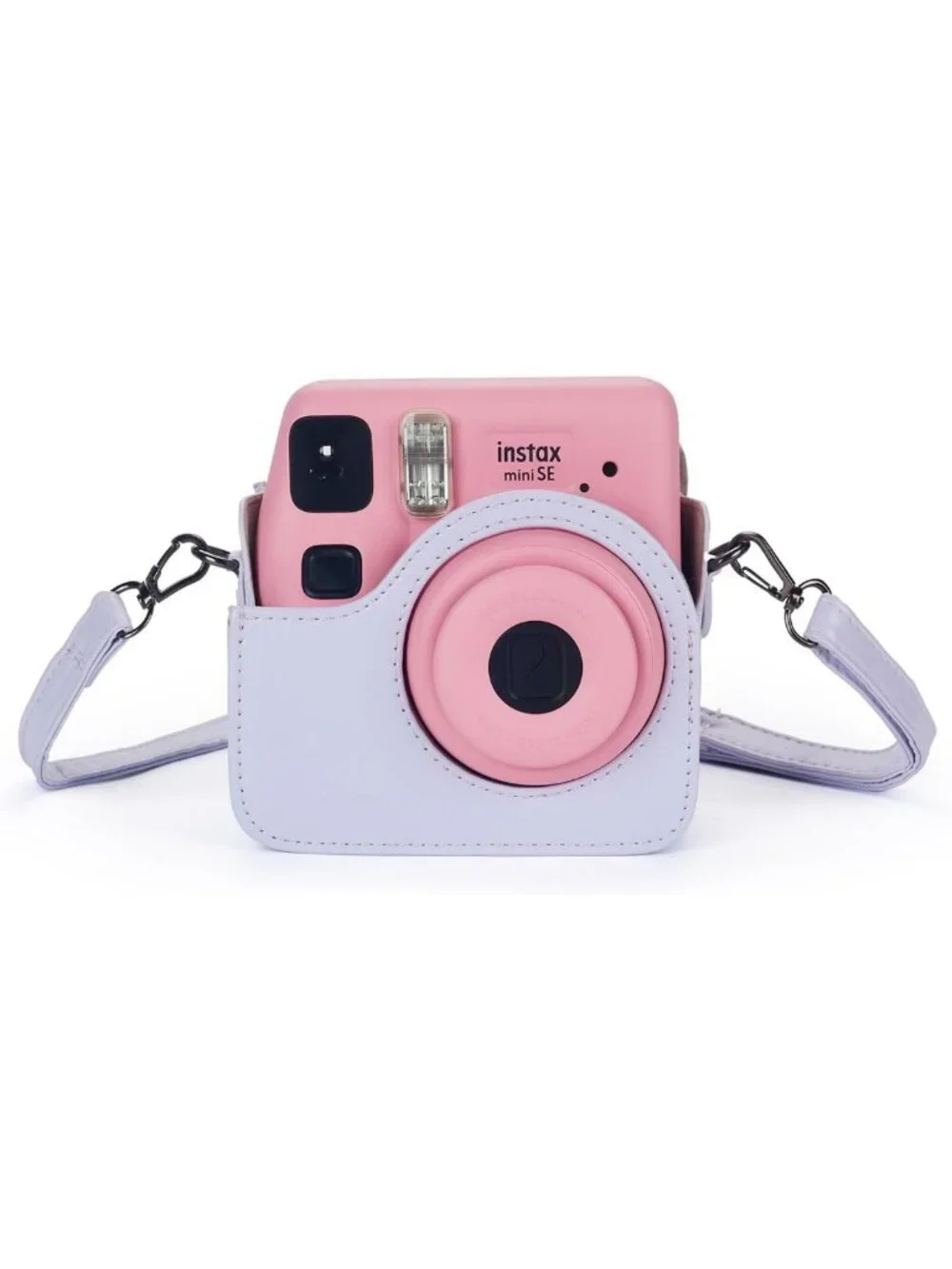 Mini Instant Camera Case - PU Leather Cover with Pocket & Adjustable Strap